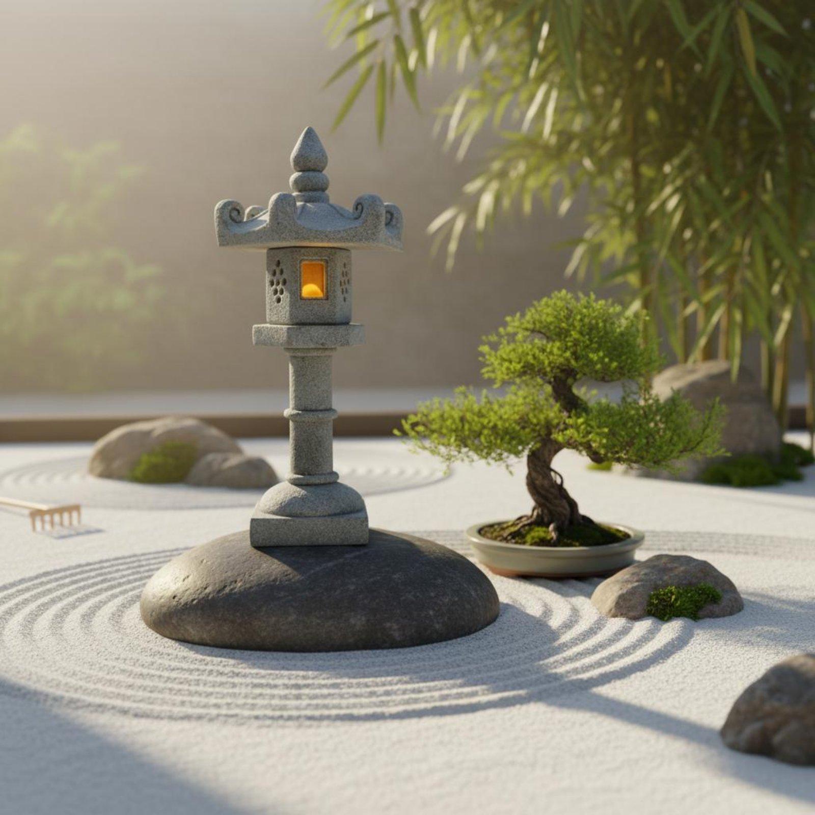 Ландшафтный фонарь в японском  – обзор и цена Landscape Bonsai Garden